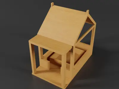 Bird feeder design 3D model