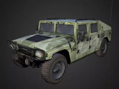US Army Humvee HMMWV 3D model