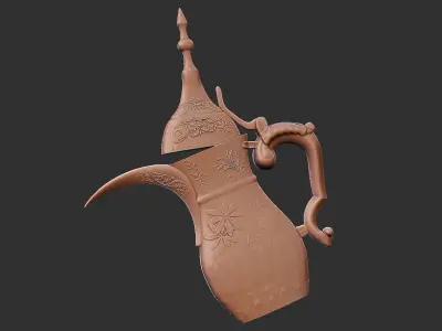 Arabic Coffee Pot - wall mounted 3D print model