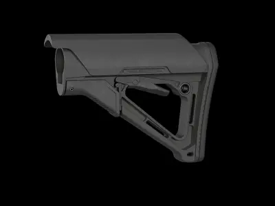 Magpul CTR Carbine Stock Low-poly 3D model