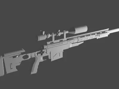 Rifle sniper Free 3D model
