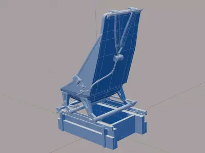 Ju-88B Stuka replacement front seat 3D print model
