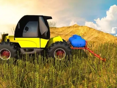 Agricultural Tractor Free 3D model