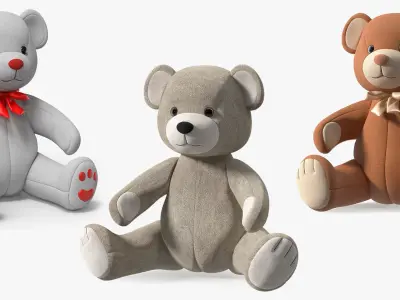 Teddy Bears Collection 3D model