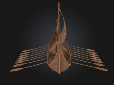 Viking Longship  The Icon of Norse Exploration and Conquest Free 3D model