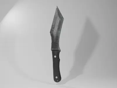 Battle Knife Low-poly 3D model