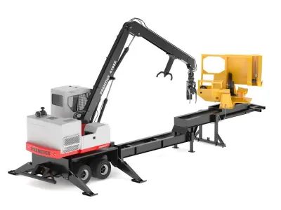 Prentice 410ex Knuckleboom Loader 3D model