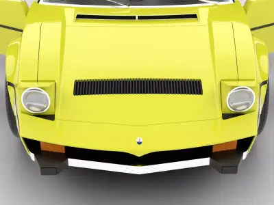 Maserati Bora 4 9 1974  HQ 3d model 3D model