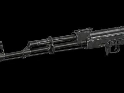 AKM - Receiver Low-poly 3D model