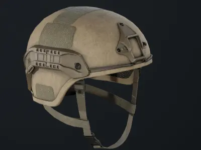 DOMINATOR II Ballistic Helmet Low-poly 3D model