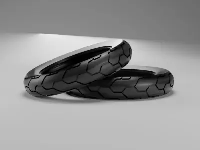 moto tire dv4a highpoly non brand 3D model 3D model