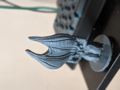 artifact4 female statue with wings and horns 3D print model