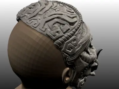 Monkey King Stone Mask 3D print model