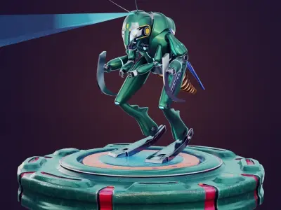 Grasshopper robot 3D model