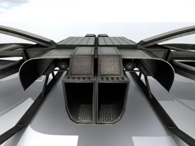 Drone Game Ready futuristic Free low-poly 3D model
