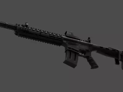 AR-12 Style Tactical Shotgun 3D Model 3D model