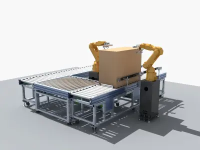  Industrial Equipment 23 - Inspection of Cardboard Box 3D model