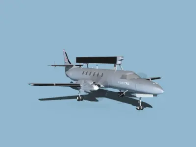 Swearingen RC-26 Condor V02 US Air Force  3D model