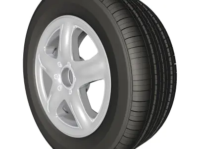 spoke wheel 21 3D model