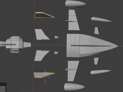 Uchu no Kishi Tekkaman - Angelo dello Spazio - Resin Kit 3D model
