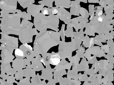 Orange Pistol 3D model