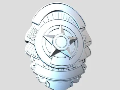Haltom City PD Badge 3D print model