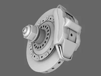 F1 2000 Brake Disc Free 3D model