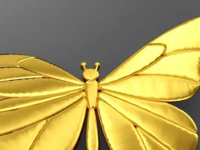Butterfly Necklace 3D print model purchase