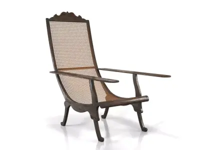Filipino Worn Butaca Chair 3D model