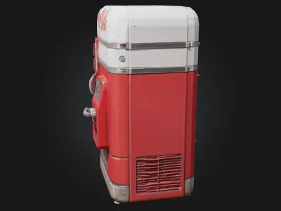 Vintage Soda Machine  Retro Refreshment with Classic Charm 3D model