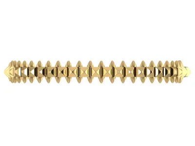 Bracelet 2 3D print model gold spike bangle 3D print model