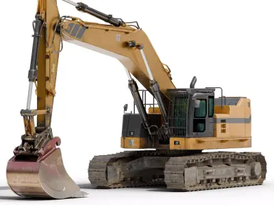 Excavator Hydraulic 3D model