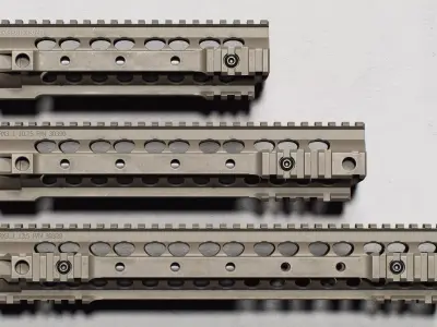 KAC - AR-15 - URX 3 - Replica Low-poly 3D model