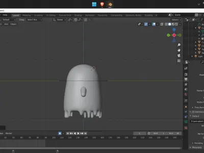 Cute Ghost 3D model purchase