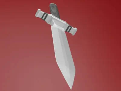 3D Model Game Ready Mid Poly Dagger  Low-poly 3D model