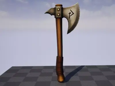 Axe - Game Ready Weapon Low-poly 3D model