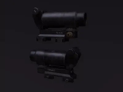 Tornado Red Dot Sight Low-poly 3D model
