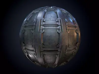 Sci-Fi Military Seamless PBR Texture 62 Texture