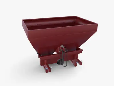 Fertilizer chemical spreader V2 Low-poly 3D model
