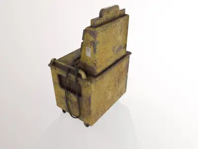 Garage diagnostic cart Low-poly 3D model