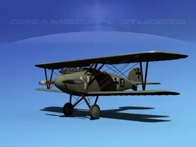 Albatross D III Fighter V16 3D model