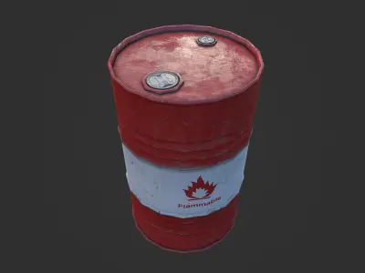 Explosive props Low-poly 3D model