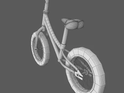 Mini Childrens Balance Bike 3D model purchase
