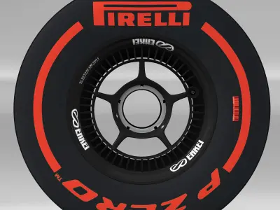 enkei supersoft front tyre Low-poly 3D model