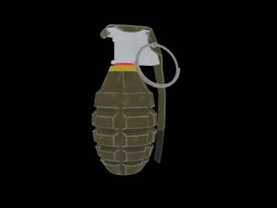 GRENADE 3D MODELING AND TEXTUREING Low-poly 3D model