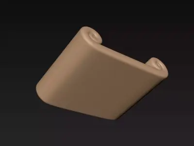 Paper Scroll 3D print model