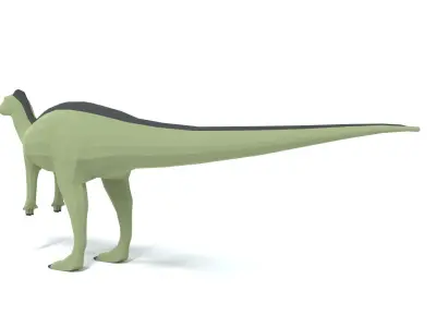 Low Poly Cartoon Dysalotosaurus Dinosaur  Low-poly 3D model