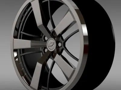 Chevrolet Camaro 2008 BlackConcept rim 3D model