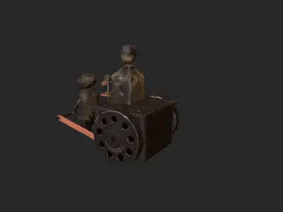 Antique Toys Low-poly 3D model