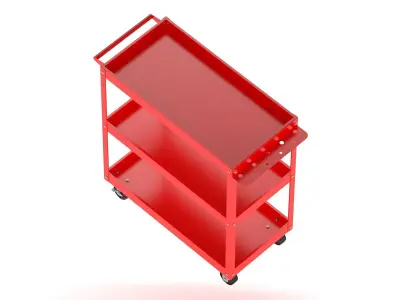Garage Tool And Parts Trolley 3D model
